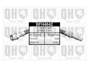 QUINTON HAZELL BFH4642 stabdžių žarnelė 
 Stabdžių sistema -> Stabdžių žarnelės
FBH 6706, 1H0 611 701, 6K0 611 701