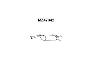 VENEPORTE MZ47342 galinis duslintuvas 
 Išmetimo sistema -> Duslintuvas
KL0540100A, KL0540100D, KL0540100E