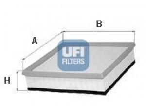 UFI 30.113.00 oro filtras 
 Techninės priežiūros dalys -> Techninės priežiūros intervalai
1L0129620C