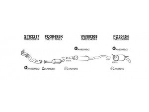 VENEPORTE 800204 išmetimo sistema 
 Išmetimo sistema -> Išmetimo sistema, visa
