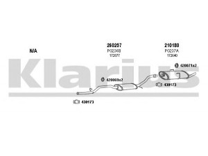 KLARIUS 630243E išmetimo sistema 
 Išmetimo sistema -> Išmetimo sistema, visa