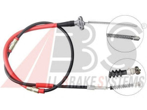 A.B.S. K12778 trosas, stovėjimo stabdys 
 Stabdžių sistema -> Valdymo svirtys/trosai
46420-12340