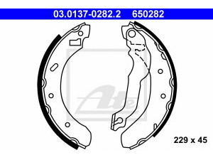 ATE 03.0137-0282.2 stabdžių trinkelių komplektas 
 Techninės priežiūros dalys -> Papildomas remontas
5027753, 6500945