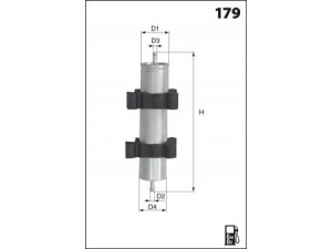 MECAFILTER G76 kuro filtras 
 Techninės priežiūros dalys -> Papildomas remontas
13327787476, 13327787477, 13327787549