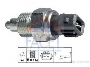 FACET 7.6152 jungiklis, atbulinės eigos žibintas 
 Elektros įranga -> Šviesų jungikliai/relės/valdymas -> Šviesų jungiklis/svirtis
008 945 415