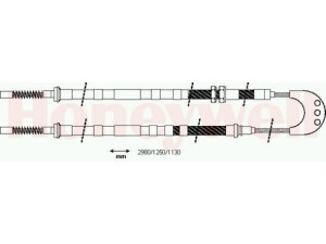 BENDIX 431228B trosas, stovėjimo stabdys 
 Stabdžių sistema -> Valdymo svirtys/trosai
6161953, 6168201, 83AB2A603BF