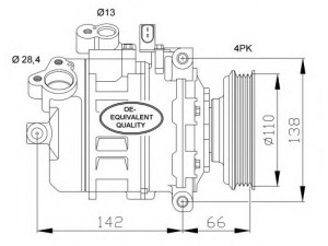 NRF 32106 kompresorius, oro kondicionierius 
 Oro kondicionavimas -> Kompresorius/dalys
4B0260805G, 4B0260805K, 4B0260805M