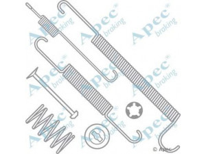 APEC braking KIT737 priedų komplektas, stabdžių trinkelės 
 Stabdžių sistema -> Būgninis stabdys -> Dalys/priedai