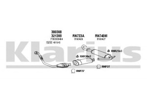 KLARIUS 391151U išmetimo sistema 
 Išmetimo sistema -> Išmetimo sistema, visa
