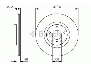BOSCH 0 986 479 R22 stabdžių diskas 
 Stabdžių sistema -> Diskinis stabdys -> Stabdžių diskas
40206 CA010, 40206 EG000, 40206 EG000