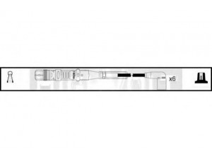 STANDARD OEF806 uždegimo laido komplektas 
 Kibirkšties / kaitinamasis uždegimas -> Uždegimo laidai/jungtys
021 905 409 AD