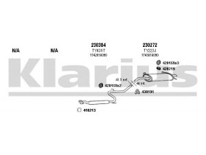 KLARIUS 900168E išmetimo sistema 
 Išmetimo sistema -> Išmetimo sistema, visa