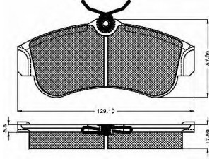 BSF 10124 stabdžių trinkelių rinkinys, diskinis stabdys 
 Techninės priežiūros dalys -> Papildomas remontas
410602F025, 410602F026, 410604M525