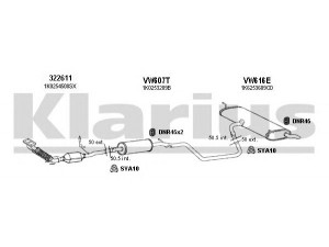 KLARIUS 931188U išmetimo sistema