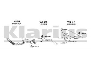 KLARIUS 931188U išmetimo sistema