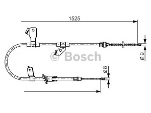 BOSCH 1 987 482 247 trosas, stovėjimo stabdys 
 Stabdžių sistema -> Valdymo svirtys/trosai
4544200185, MR955255