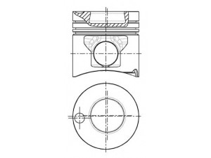 NÜRAL 87-179300-15 stūmoklis 
 Variklis -> Cilindrai/stūmokliai
