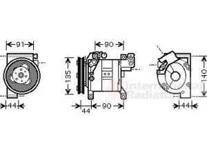 VAN WEZEL 1300K322 kompresorius, oro kondicionierius 
 Oro kondicionavimas -> Kompresorius/dalys
92600-5M301, 92600-5M30A, 926005M301
