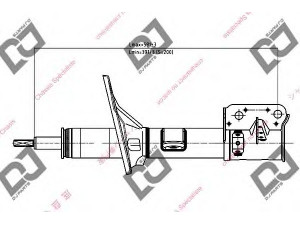 DJ PARTS DS1292GS amortizatorius 
 Pakaba -> Amortizatorius
553612E201, 553612E501