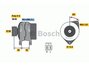 BOSCH 0 124 325 008 kintamosios srovės generatorius 
 Elektros įranga -> Kint. sr. generatorius/dalys -> Kintamosios srovės generatorius
MD257744, MD357744