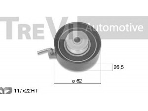 TREVI AUTOMOTIVE KD1476 paskirstymo diržo komplektas 
 Techninės priežiūros dalys -> Papildomas remontas