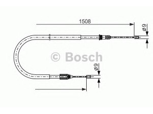 BOSCH 1 987 477 890 trosas, stovėjimo stabdys 
 Stabdžių sistema -> Valdymo svirtys/trosai
77 00 438 266