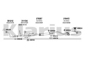 KLARIUS 940346E išmetimo sistema 
 Išmetimo sistema -> Išmetimo sistema, visa