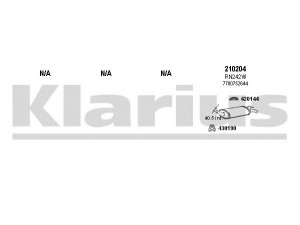 KLARIUS 720256E išmetimo sistema 
 Išmetimo sistema -> Išmetimo sistema, visa