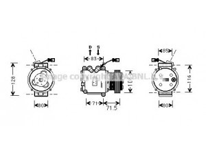 AVA QUALITY COOLING HDK009 kompresorius, oro kondicionierius 
 Oro kondicionavimas -> Kompresorius/dalys
33810P07004, 38810P28A02, 38810P28A021M2