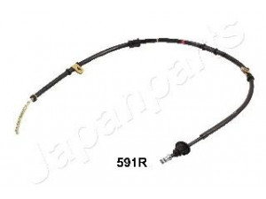 JAPANPARTS BC-591R trosas, stovėjimo stabdys 
 Stabdžių sistema -> Valdymo svirtys/trosai
MB520344