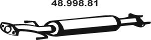 EBERSPÄCHER 48.998.81 vidurinis duslintuvas 
 Išmetimo sistema -> Duslintuvas
96564099
