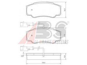 A.B.S. 37666 stabdžių trinkelių rinkinys, diskinis stabdys 
 Techninės priežiūros dalys -> Papildomas remontas
D4060-MA000, 5001868608, 5001868608