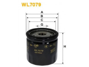 WIX FILTERS WL7079 alyvos filtras 
 Filtrai -> Alyvos filtras
04105409, 04105409AB, 4105409, 4105409AB