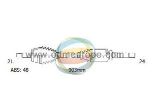 ODM-MULTIPARTS 18-162381 kardaninis velenas 
 Ratų pavara -> Kardaninis velenas
32730N, 3273AQ, 9630768080, 3272.0P