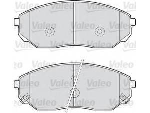VALEO 598654 stabdžių trinkelių rinkinys, diskinis stabdys 
 Techninės priežiūros dalys -> Papildomas remontas
58101-3EE00, 58101-3EE01, 581013EE00