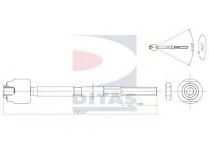 DITAS A2-5627 vidinė skersinė vairo trauklė 
 Vairavimas -> Vairo mechanizmo sujungimai
7658273
