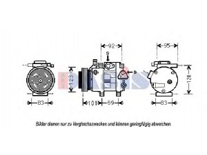 AKS DASIS 851839N kompresorius, oro kondicionierius 
 Oro kondicionavimas -> Kompresorius/dalys
977011H300, 977012L300