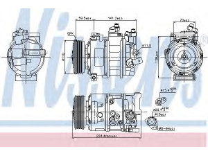 NISSENS 89020 kompresorius, oro kondicionierius 
 Oro kondicionavimas -> Kompresorius/dalys
012011032014, 147100-4770, 1K0.260.859 F