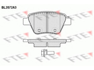 FTE BL2072A3 stabdžių trinkelių rinkinys, diskinis stabdys 
 Techninės priežiūros dalys -> Papildomas remontas
5K0 698 451, 5K0 698 451, 5K0 698 451