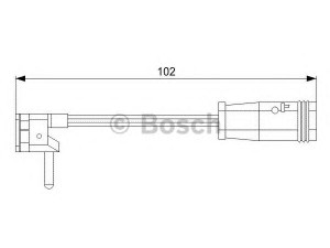 BOSCH 1 987 473 019 įspėjimo kontaktas, stabdžių trinkelių susidėvėjimas 
 Stabdžių sistema -> Susidėvėjimo indikatorius, stabdžių trinkelės
211 540 07 17, A 211 540 07 17