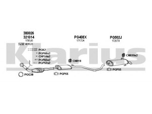 KLARIUS 630310U išmetimo sistema 
 Išmetimo sistema -> Išmetimo sistema, visa