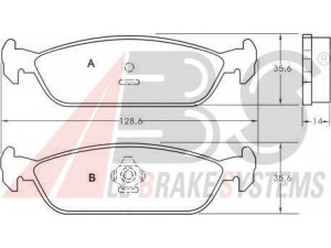 A.B.S. 36684 stabdžių trinkelių rinkinys, diskinis stabdys 
 Techninės priežiūros dalys -> Papildomas remontas
04492-87701