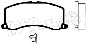 IPS Parts IBD-1816 stabdžių trinkelių rinkinys, diskinis stabdys 
 Techninės priežiūros dalys -> Papildomas remontas
55800-61G60, 55800-61G70