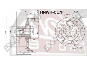ASVA HNWH-CL7F rato stebulė 
 Ašies montavimas/vairavimo mechanizmas/ratai -> Rato stebulė/montavimas -> Rato stebulė
44600-SDA-A10