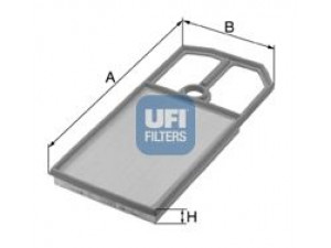 UFI 30.124.00 oro filtras 
 Techninės priežiūros dalys -> Techninės priežiūros intervalai
032129620C, 036129620C, 036129620F