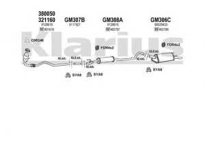 KLARIUS 391005U išmetimo sistema 
 Išmetimo sistema -> Išmetimo sistema, visa