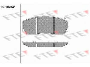 FTE BL2820A1 stabdžių trinkelių rinkinys, diskinis stabdys 
 Techninės priežiūros dalys -> Papildomas remontas
CP3215D50-APF404, CP3215D50-APF404