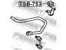 FEBEST TSB-753 skersinio stabilizatoriaus įvorių komplektas 
 Ašies montavimas/vairavimo mechanizmas/ratai -> Stabilizatorius/fiksatoriai -> Sklendės
48818-30070