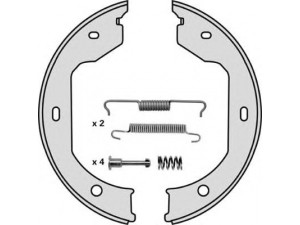 MGA M827R stabdžių trinkelių komplektas, stovėjimo stabdis 
 Stabdžių sistema -> Rankinis stabdys
34411165546, 34411165962, 34416756538