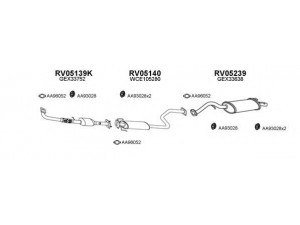 VENEPORTE 050002 išmetimo sistema 
 Išmetimo sistema -> Išmetimo sistema, visa